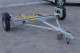 Galvanized EZ Haul Stand Up Idler Car Tow Dolly Front View