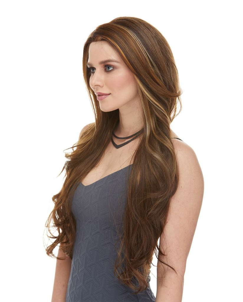 Kim | Sepia Wigs | Lace Front | Side View