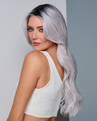 Queue The Hue | Raquel Welch | Gray/Lavender | Front Side View