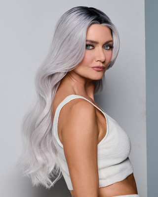 Queue The Hue | Raquel Welch | Gray/Lavender | Side View