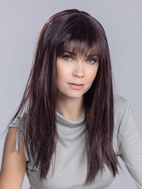 CHER by ELLEN WILLE in AUBERGINE MIX 131.133.132 | Deep Wine Red and Red Violet with Granat Red Blend | front View 1