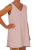 Sleeveless V-Neck Gown - Pink
