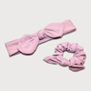 Matching Knotted Bow Headband & Scrunchie
