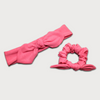 Matching Knotted Bow Headband & Scrunchie