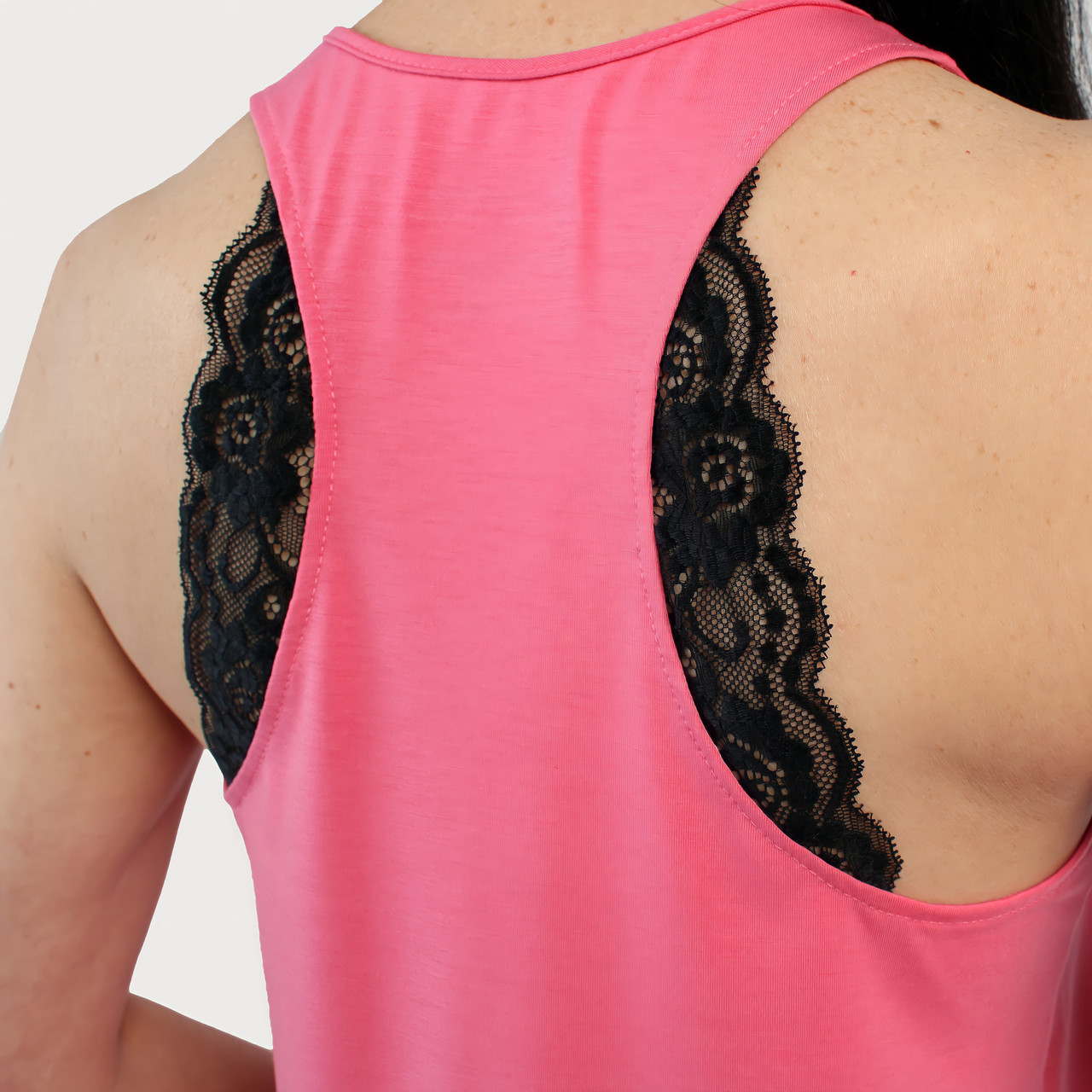 PINK Victoria's Secret, Tops, Vs Pink Lace Racerback Tank