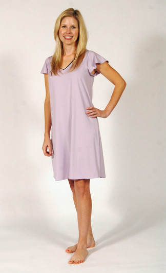 Cap Sleeve Tea Length Gown