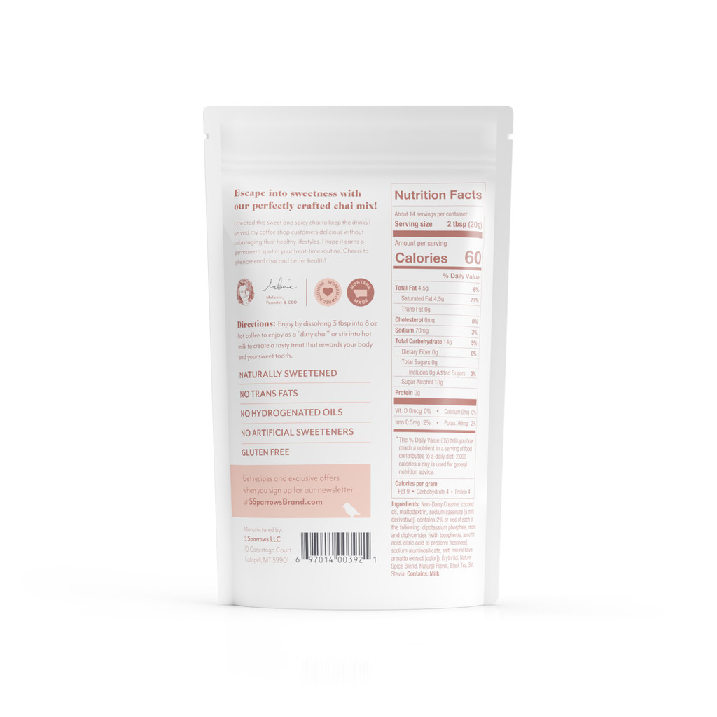 Zero Sugar Spiced Chai Drink Mix - Wholesale