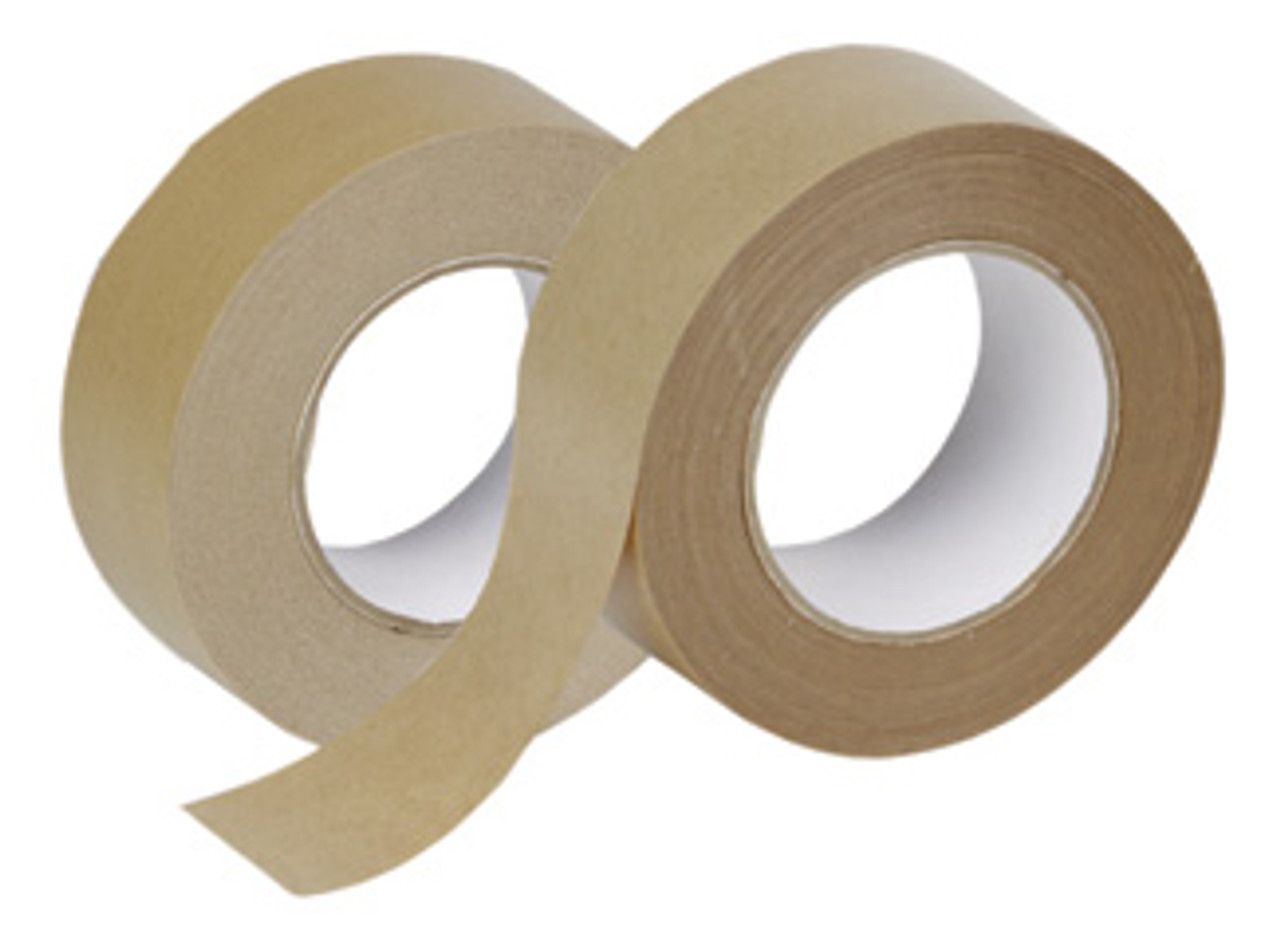 3 x 400' Non-Reinforced Kraft Paper Tape: Single Piece