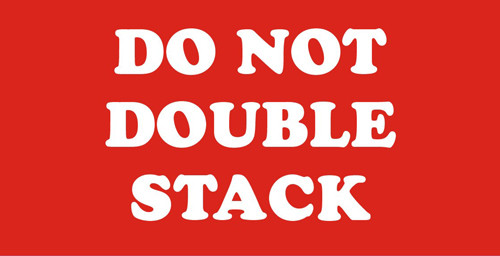 2 x 4" Shipping Labels - "Do Not Double Stack" 