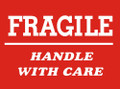 3 x 4" Shipping Labels - "Fragile-Handle With Care"