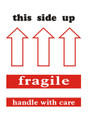 3 x 4" Shipping Labels - "This Side Up-Fragile"