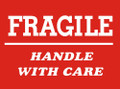 4 x 6" Shipping Labels - "Fragile-Handle With Care" 