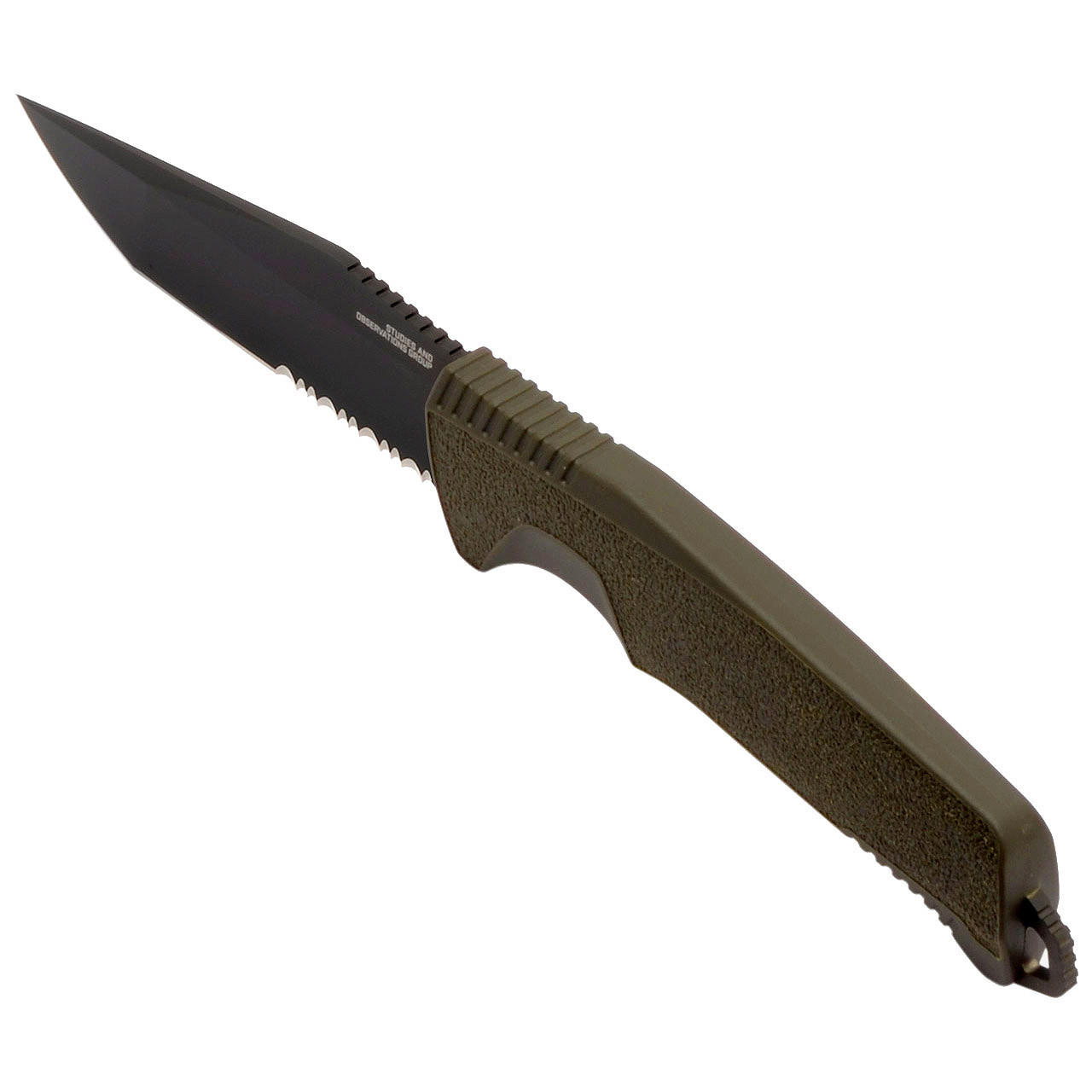 Trident FX Serrated - OD | Professional Use Fixed Blade Knife