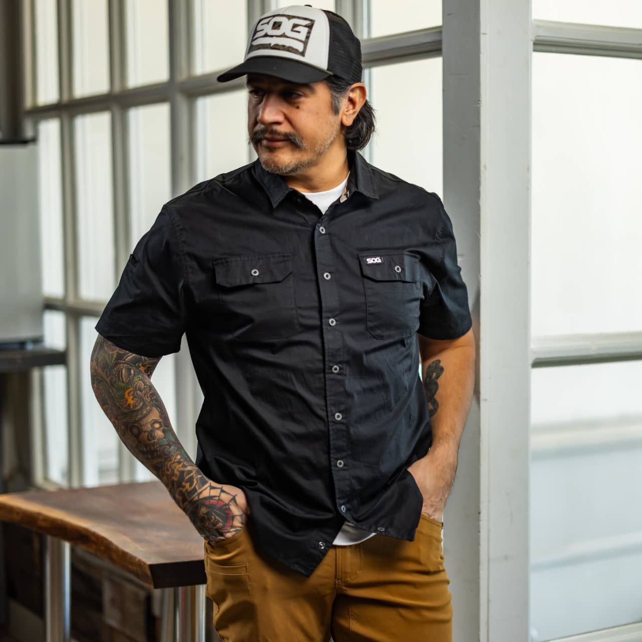 Short Sleeve Shop Shirt