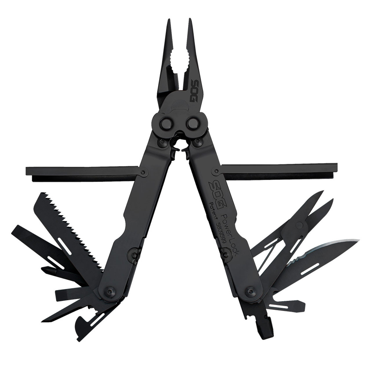 PowerLock Black, Scissors, Nylon Pouch