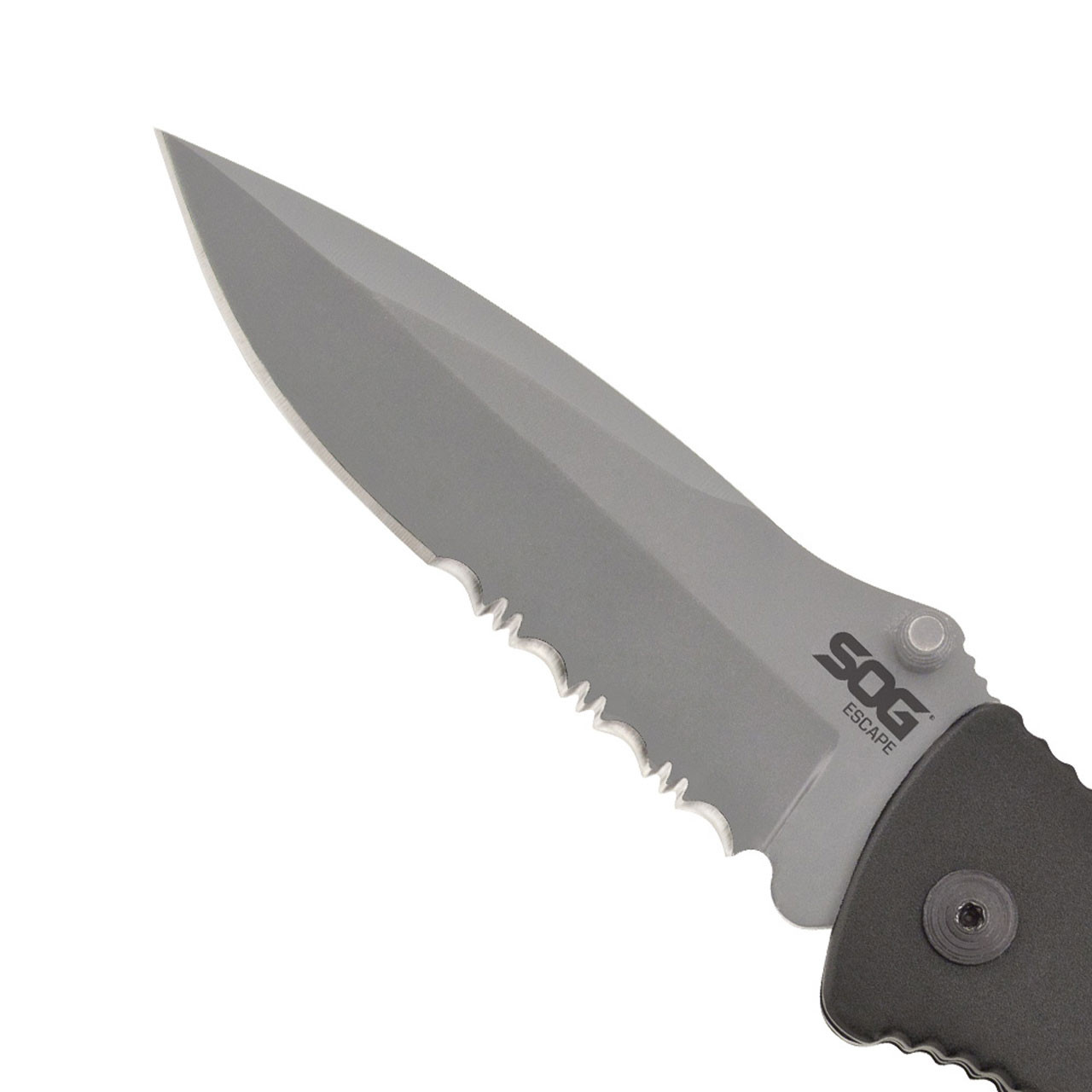 ESCAPE - CLIP POINT, SATIN, SERRATED