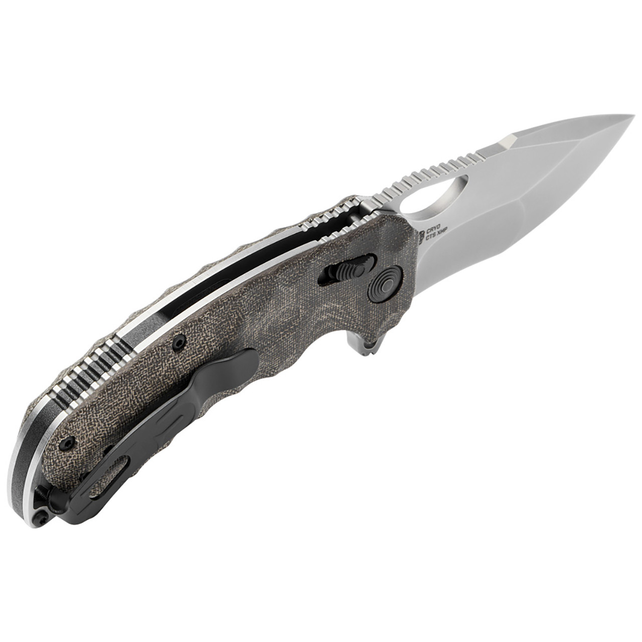 Kiku XR - Natural Linen Micarta | Outdoor Use Folding Knife