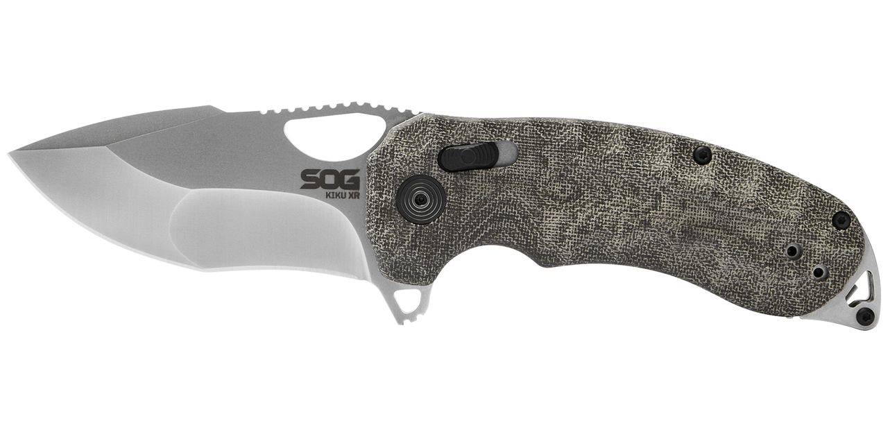 Kiku XR - Natural Linen Micarta | Outdoor Use Folding Knife