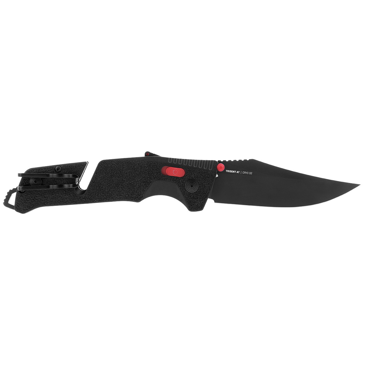 Trident AT - Black & Red  Professional Use Assisted Opening Knife