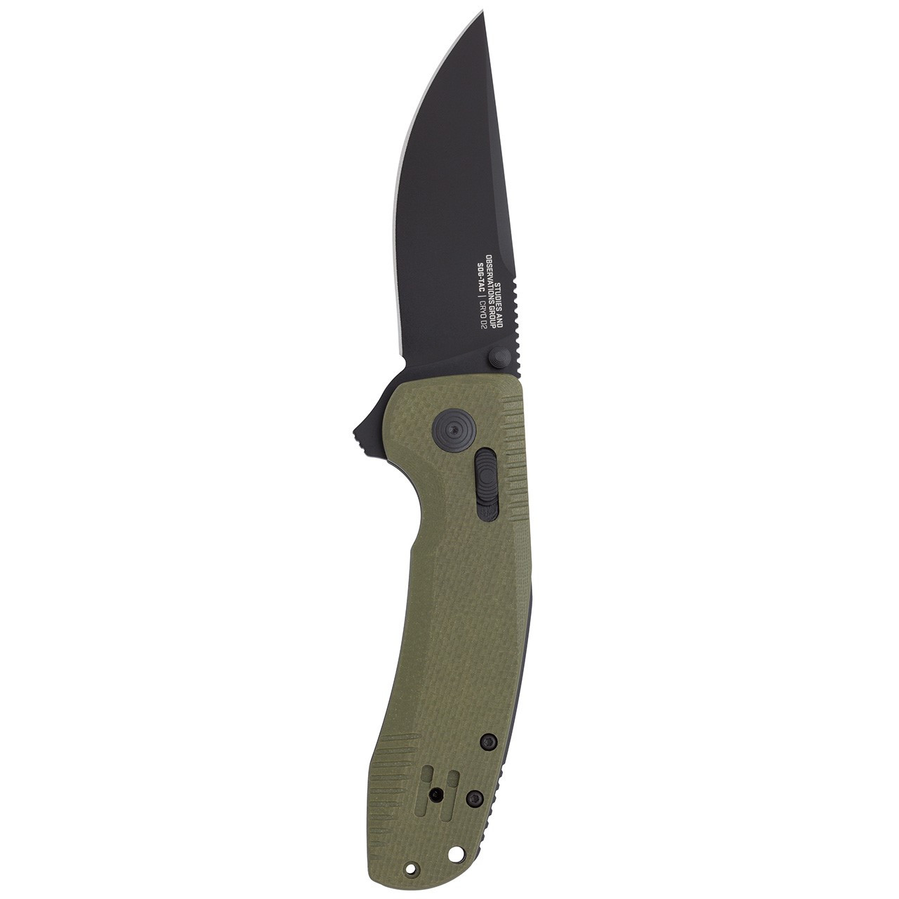 SOG TAC XR OD Green Professional Use Folding Knife