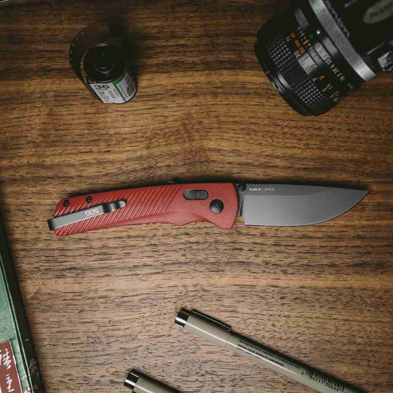 Flash AT - Garnet Red | Daily Carry Assisted Opening Knife