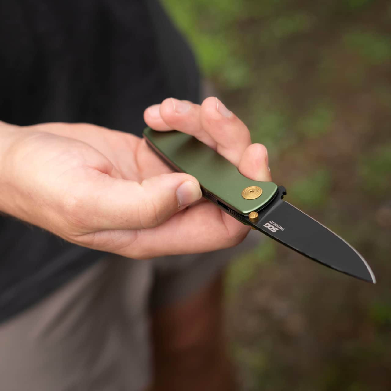 Twitch III - Forest Green | Assisted Opening Daily Carry Knife