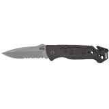 ESCAPE - CLIP POINT, SATIN, SERRATED