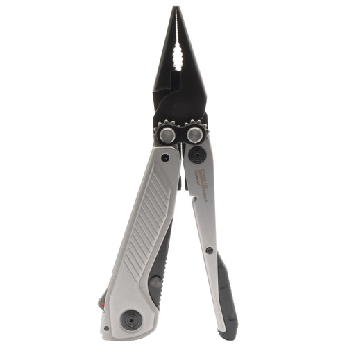 SOG CrossGrip Stainless Finish Multi-Tool with Vinyl Sheath - KnifeCenter -  SOG00055 - Discontinued