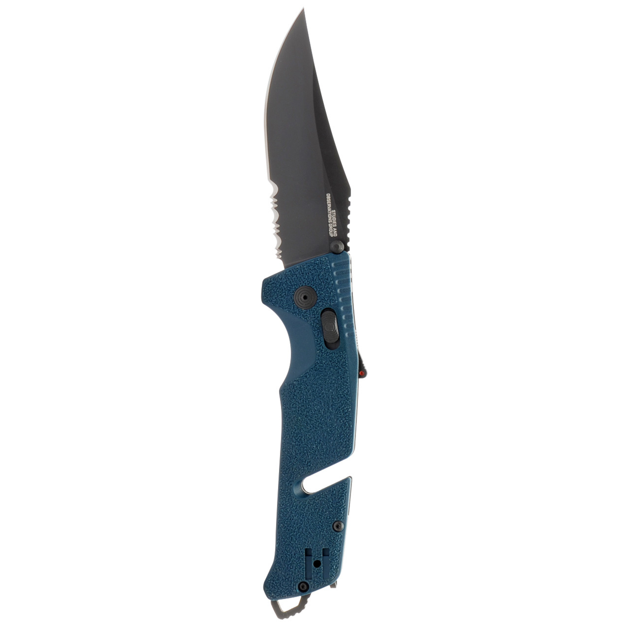 Trident AT - Uniform Blue, Serrated | Pro Use Assist Opening Knife