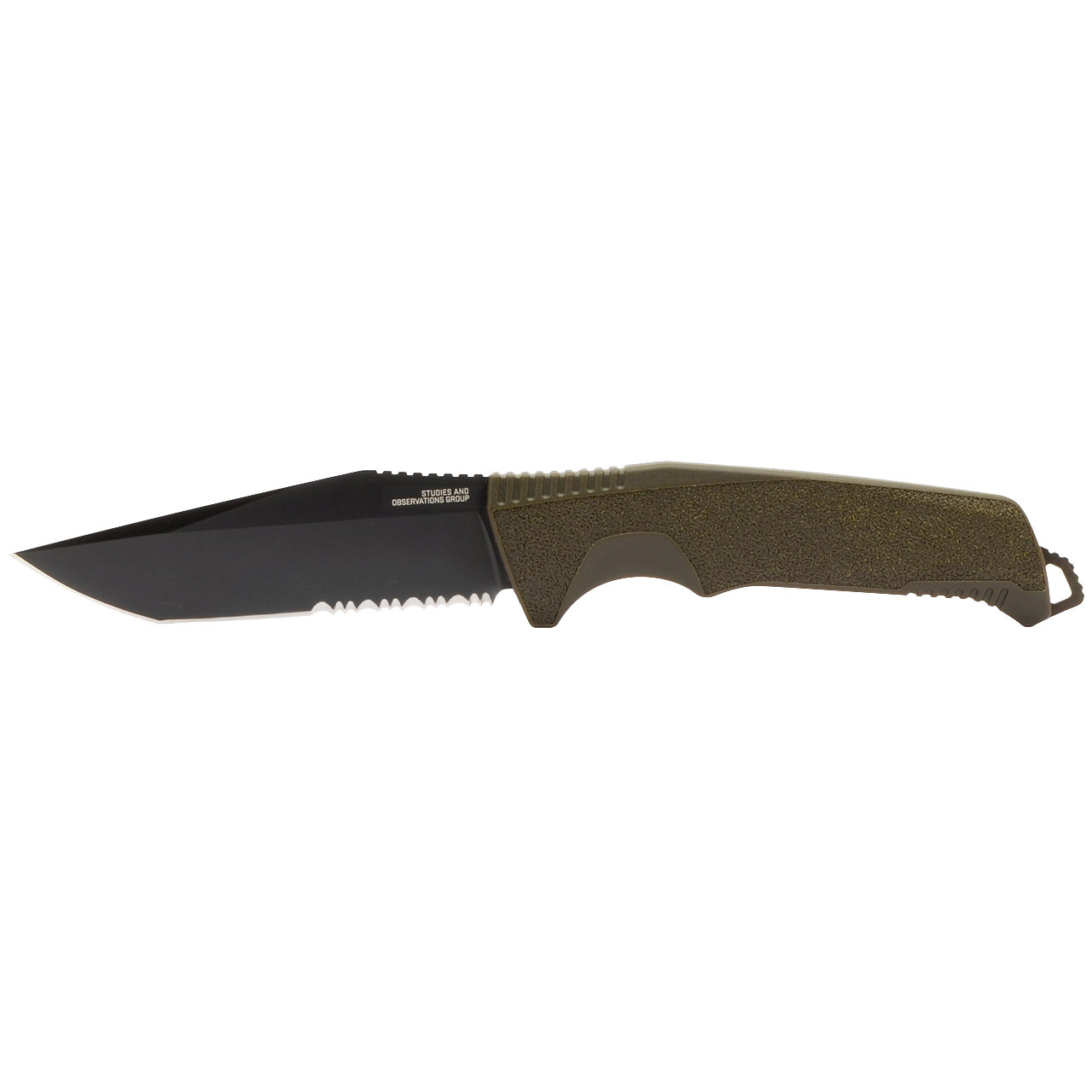 Trident FX Serrated - OD | Professional Use Fixed Blade Knife