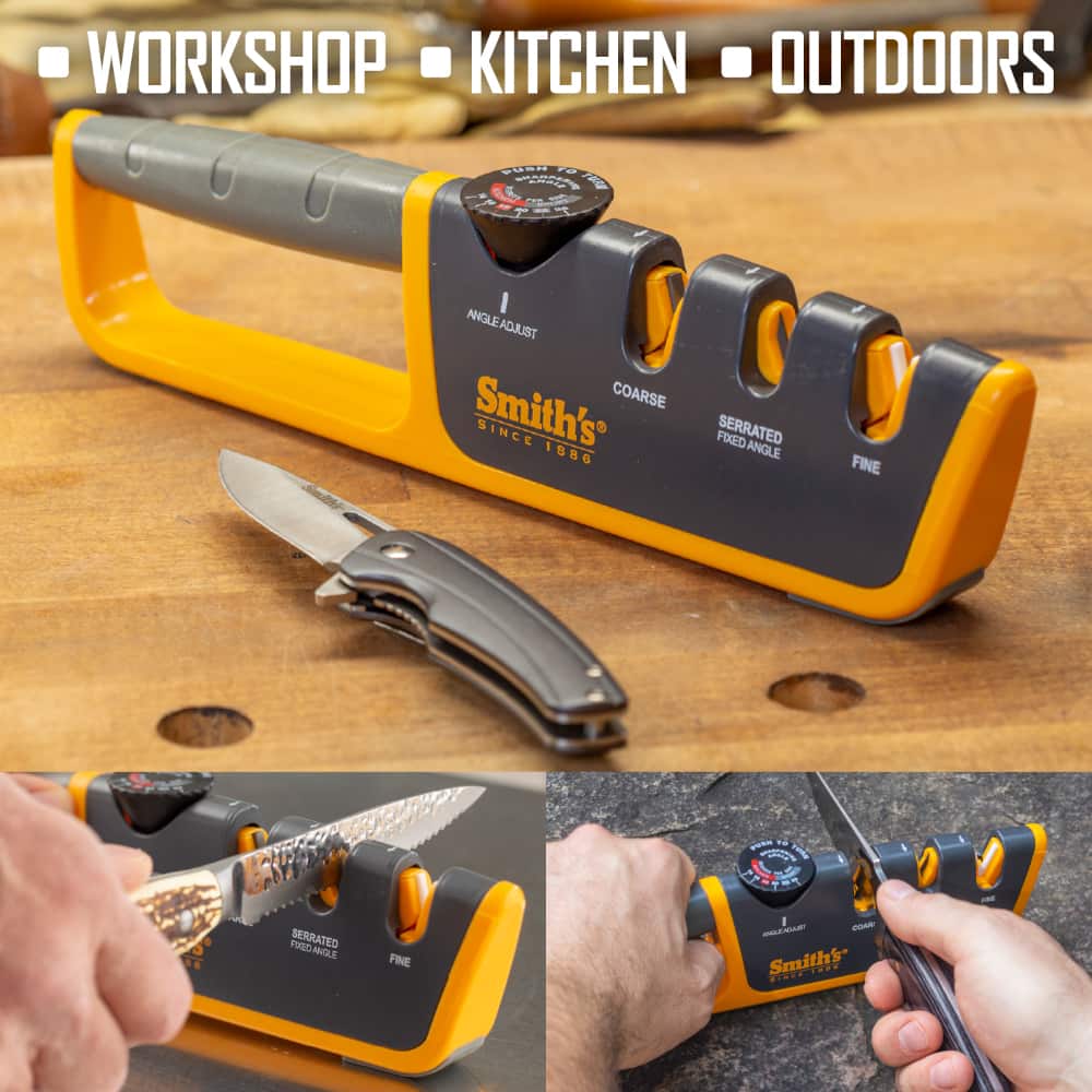 Adjustable Angle Pull-Thru Knife Sharpener - Thumbnail 3