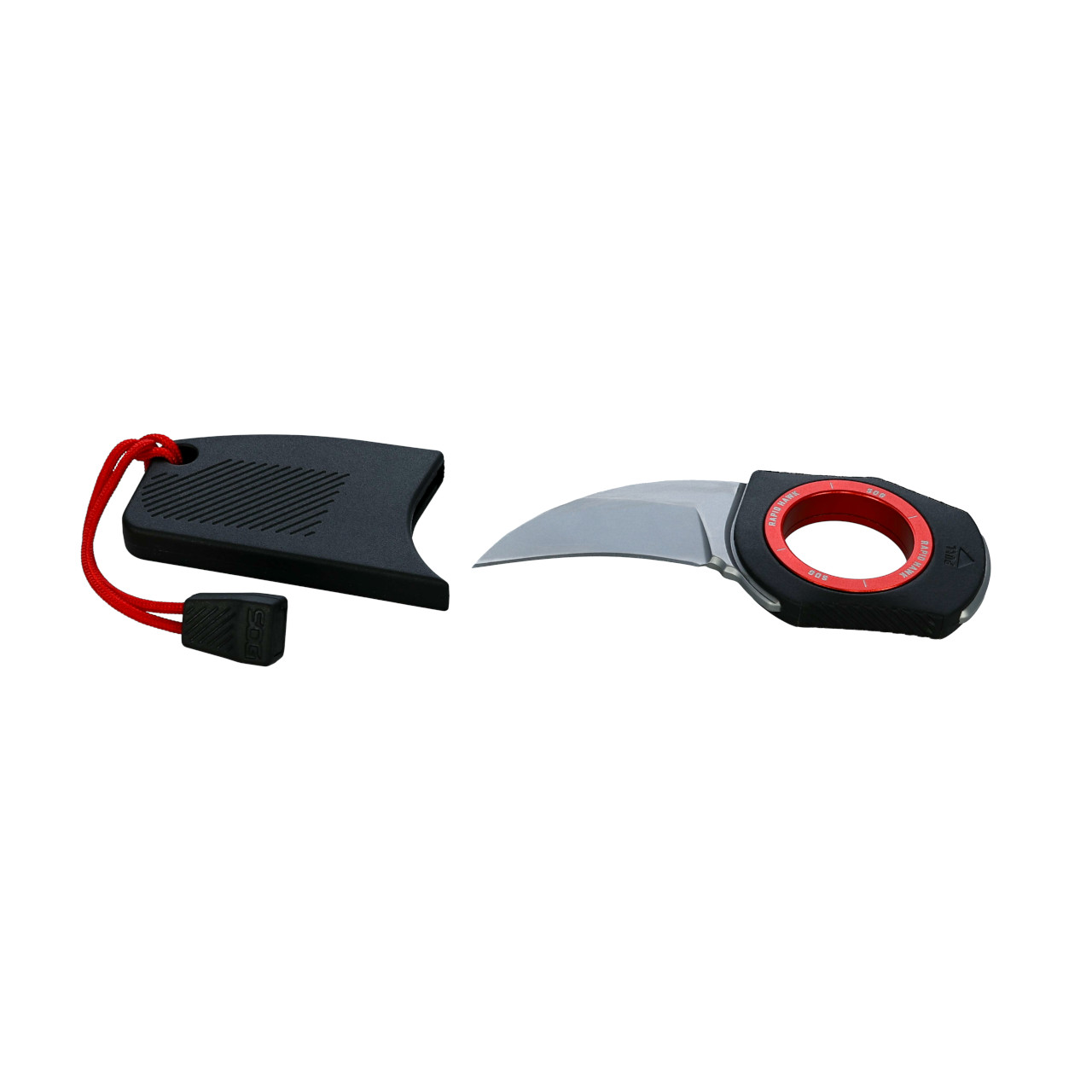 Rapid Hawk - Black + Red | Daily Carry Fixed Blade