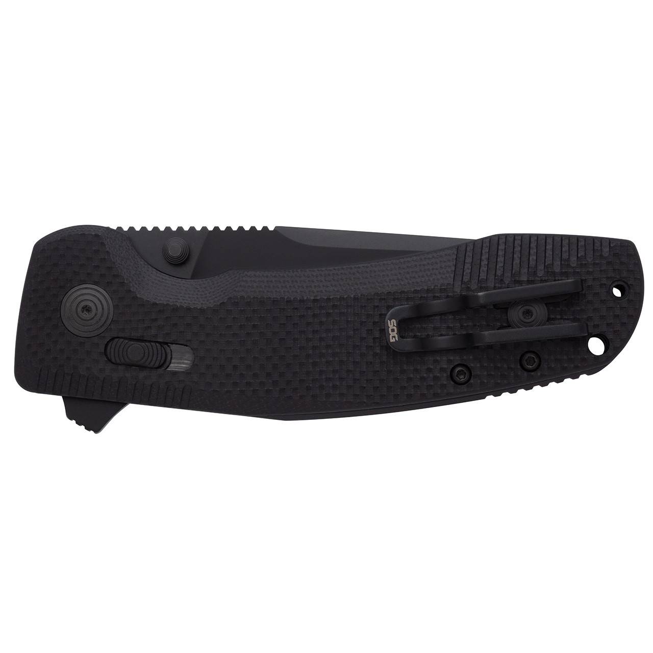 SOG-TAC XR - Blackout | Professional Use Folding Knife