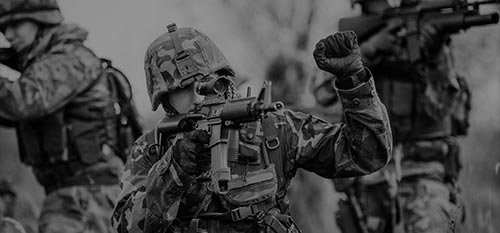 Three army troops