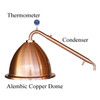 Still Spirits Alembic Copper Dome Top and Copper Condensor T500