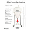 FastFerment 14G 53L Conical Fermenter with Floor Stand