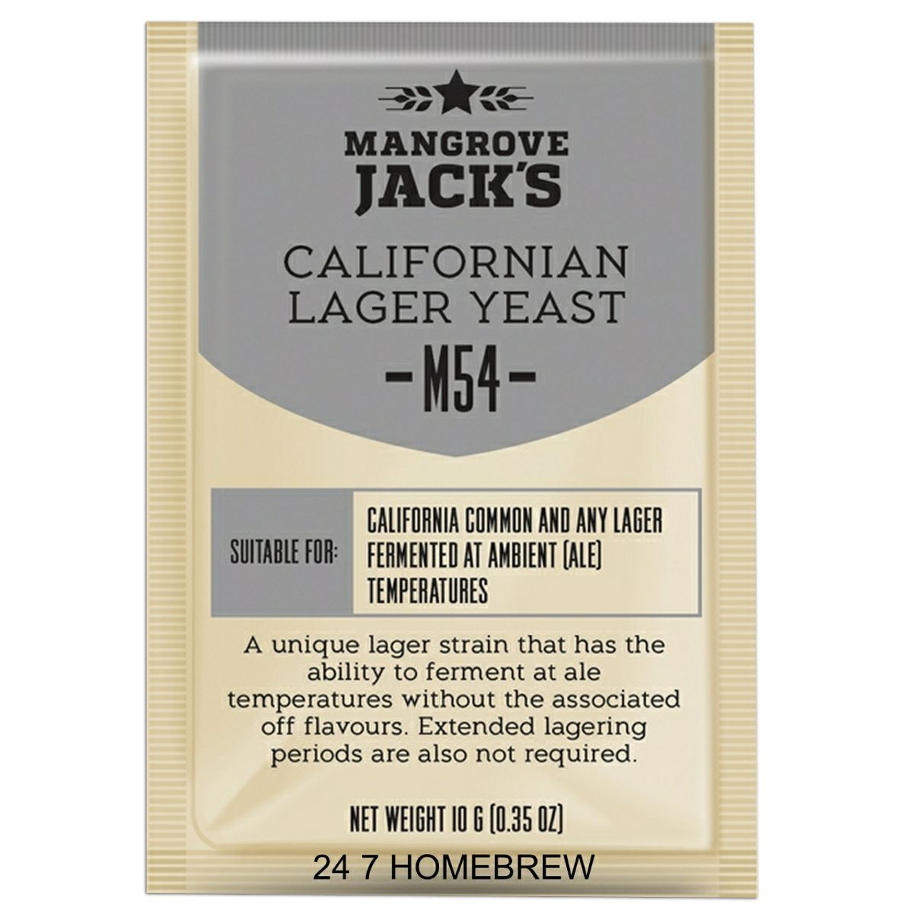 Mangrove Jack’s Craft Series Yeast M54 Californian Lager (10g) BBE 07/2023