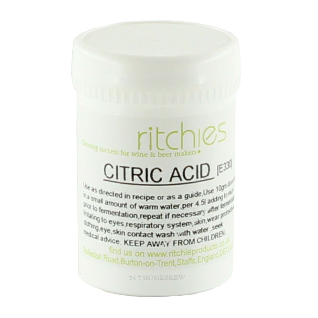 Ritchies Citric Acid 100g BBE 04/2023