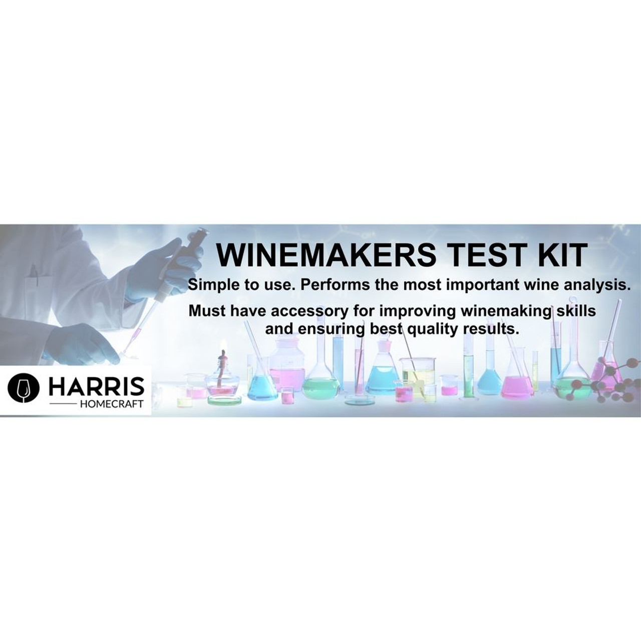 Harris Winemakers Test Kit to analys wine wort and water to maximise performance