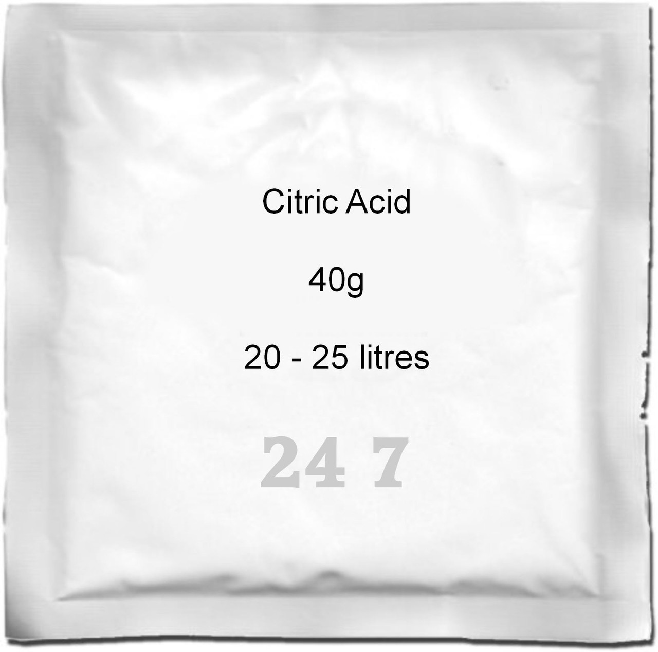 Citric Acid 40g (25L) sachet - for Homebrew Wine & Cider making BBE 11/2023