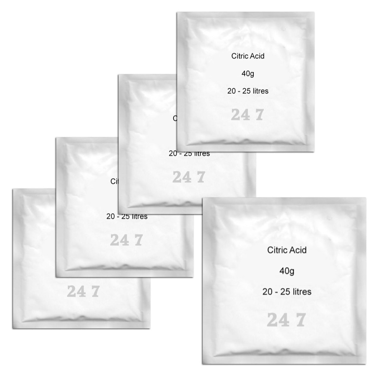 5x Citric Acid 40g (25L) sachet - for Homebrew Wine & Cider making BBE 11/2023