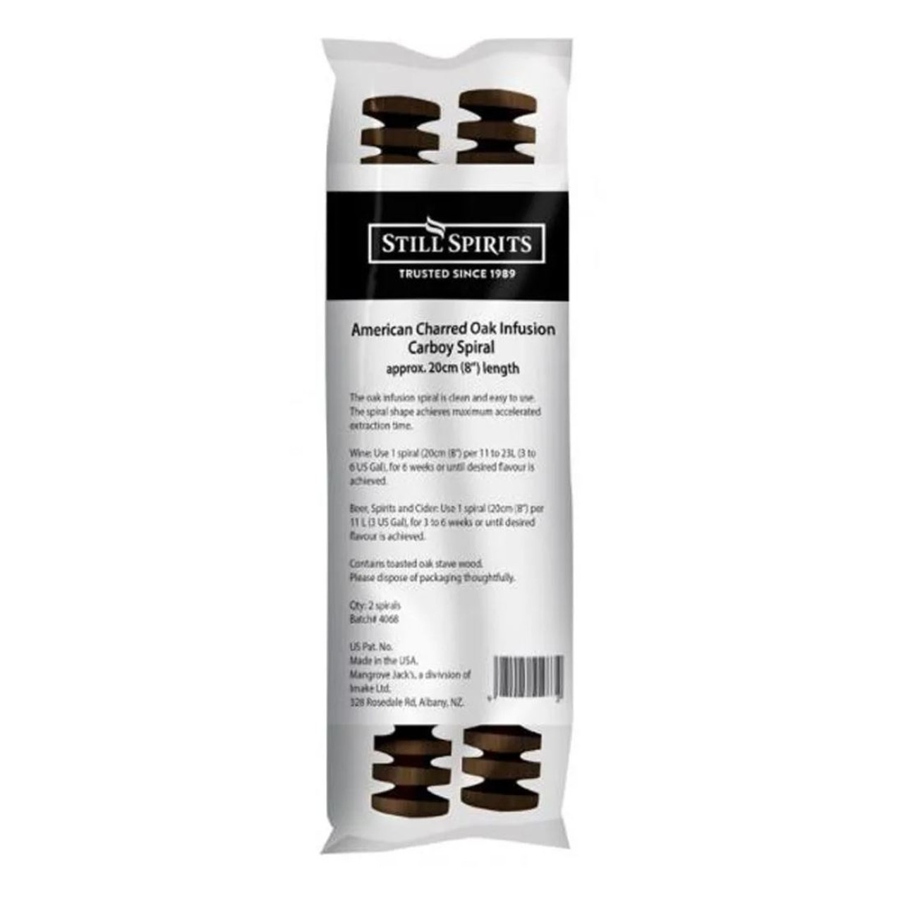 Still Spirits American Charred Oak Infusion Spiral 20cm 2 Pack