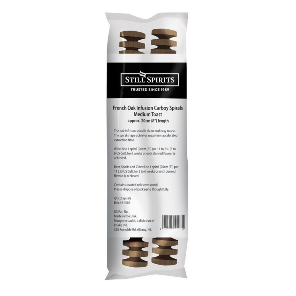 Still Spirits French Oak Medium Toast Infusion Spiral 20cm 2 Pack