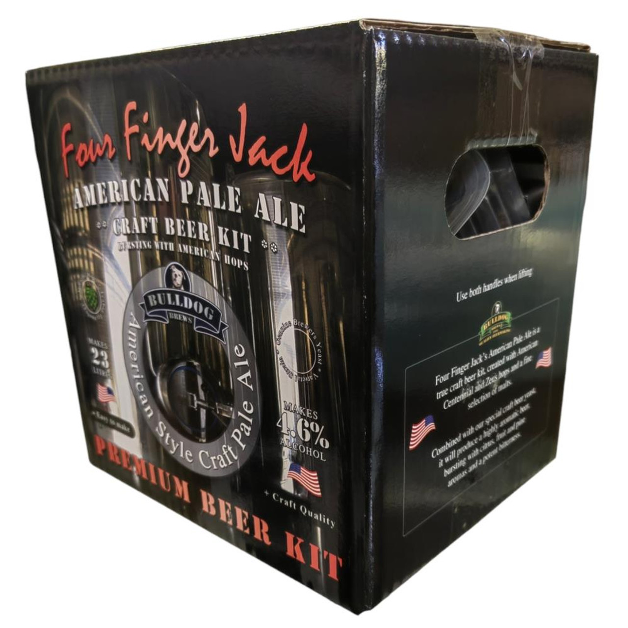 Bulldog Four Finger Jack American Pale Ale Beer Kit 3.6kgs 23L 40 pint Homebrew BBE 01/2024