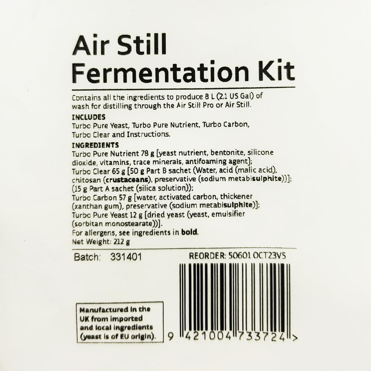 Still Spirits Air Still Fermentation Kit makes 5L