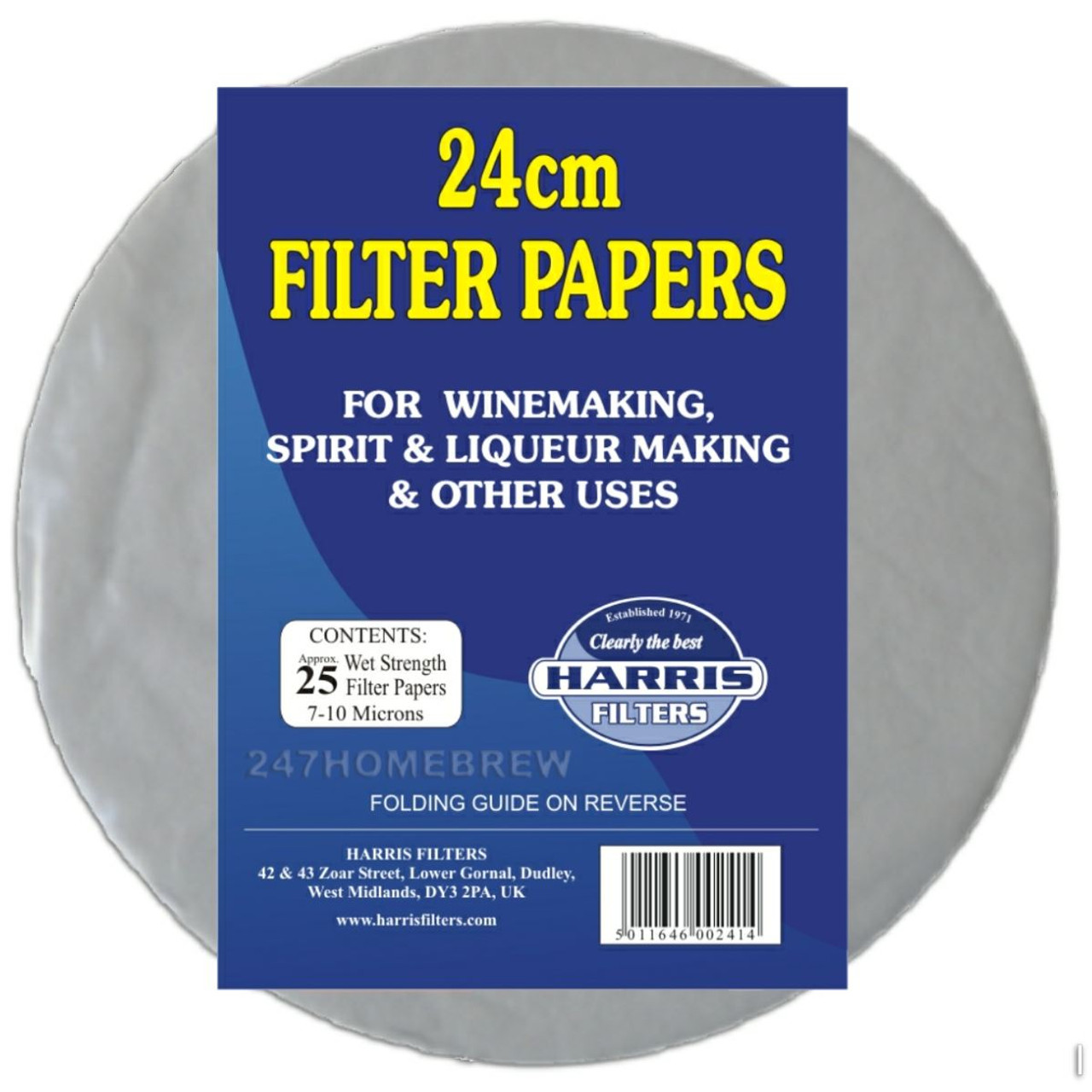 Harris VinPapers 24cm Wine Filter Papers