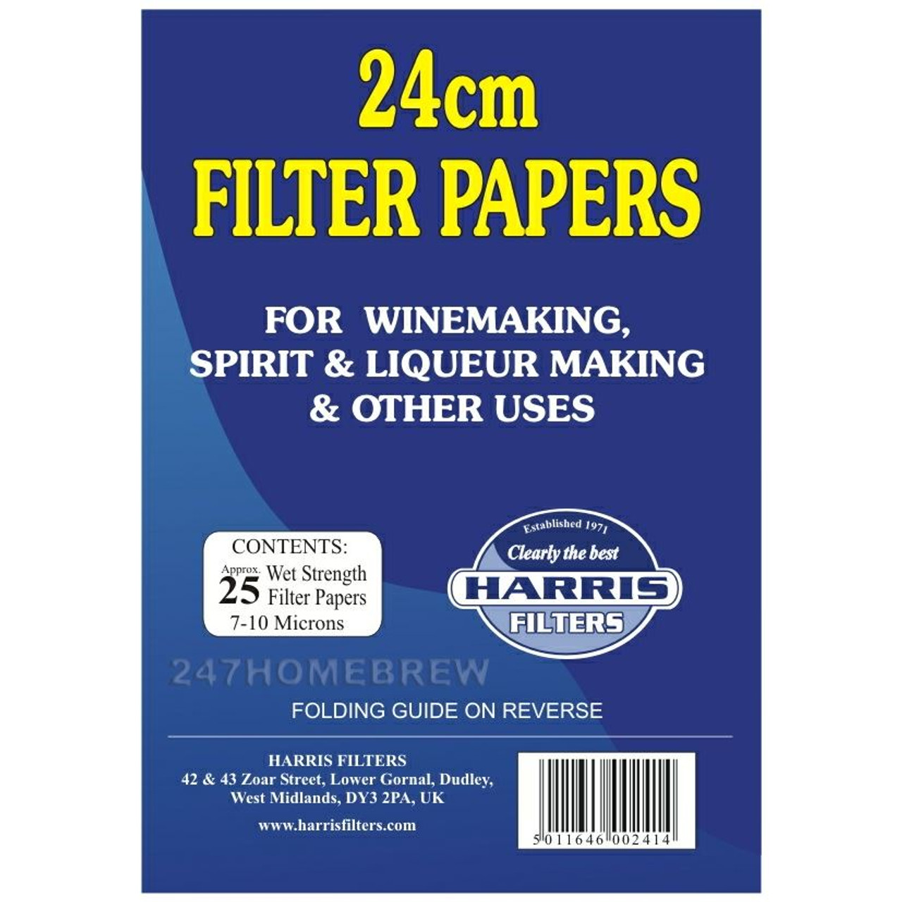 Harris VinPapers 24cm Wine Filter Papers