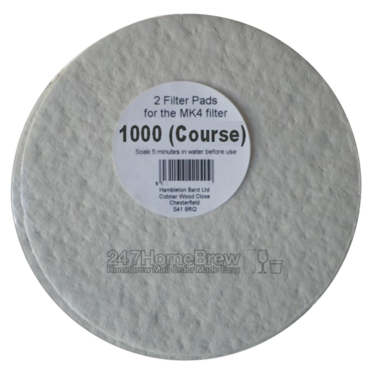 Filter Pads 1000 Coarse Pack for the Better Brew MK4 Wine Filter Homebrew