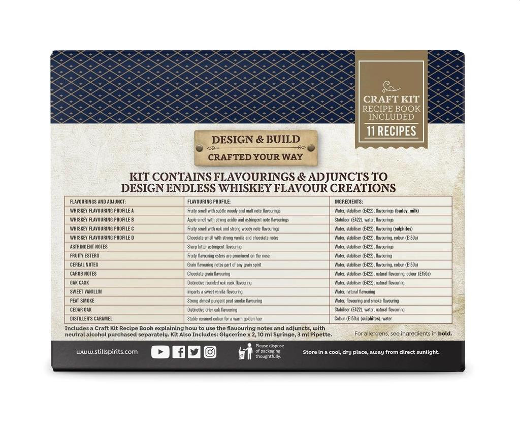Still Spirits Whiskey Craft Profile Kit Premium Flavouring Notes Additives