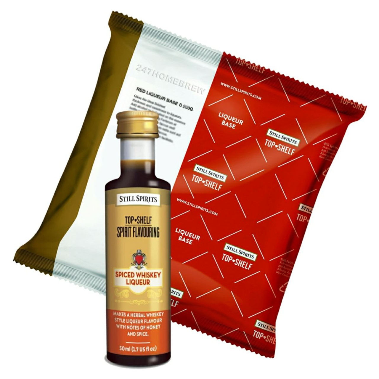 Top Shelf Spiced Whiskey Liqueur with Base B